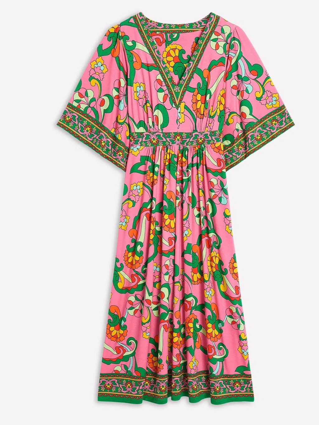 Boden Maya Kimono Maxi Dress